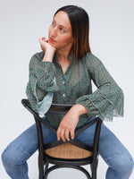 Gina Blouse Forest Green