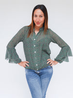 Gina Blouse Forest Green