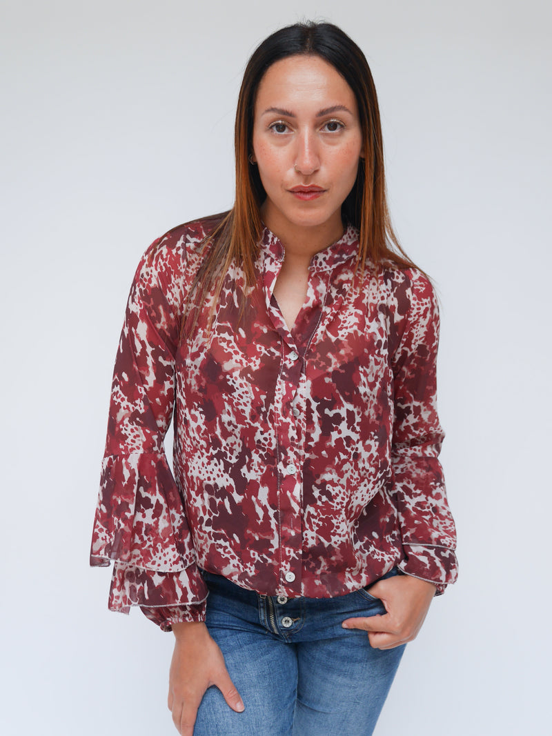 Anika Blouse Bordo