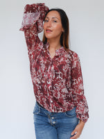 Anika Blouse Bordo