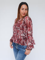 Anika Blouse Bordo
