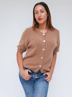 Sadie Alpaca Cardigan Camel