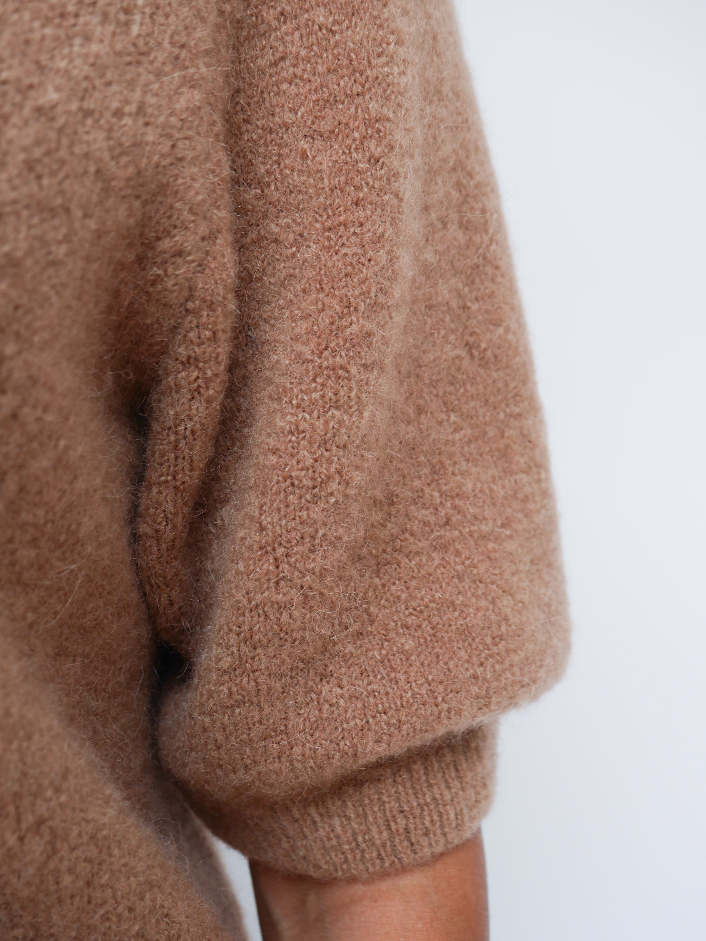 Sadie Alpaca Cardigan Camel