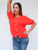 Sadie Alpaca Cardigan Burnt Orange