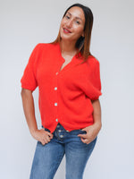 Sadie Alpaca Cardigan Burnt Orange