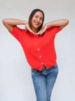 Sadie Alpaca Cardigan Burnt Orange