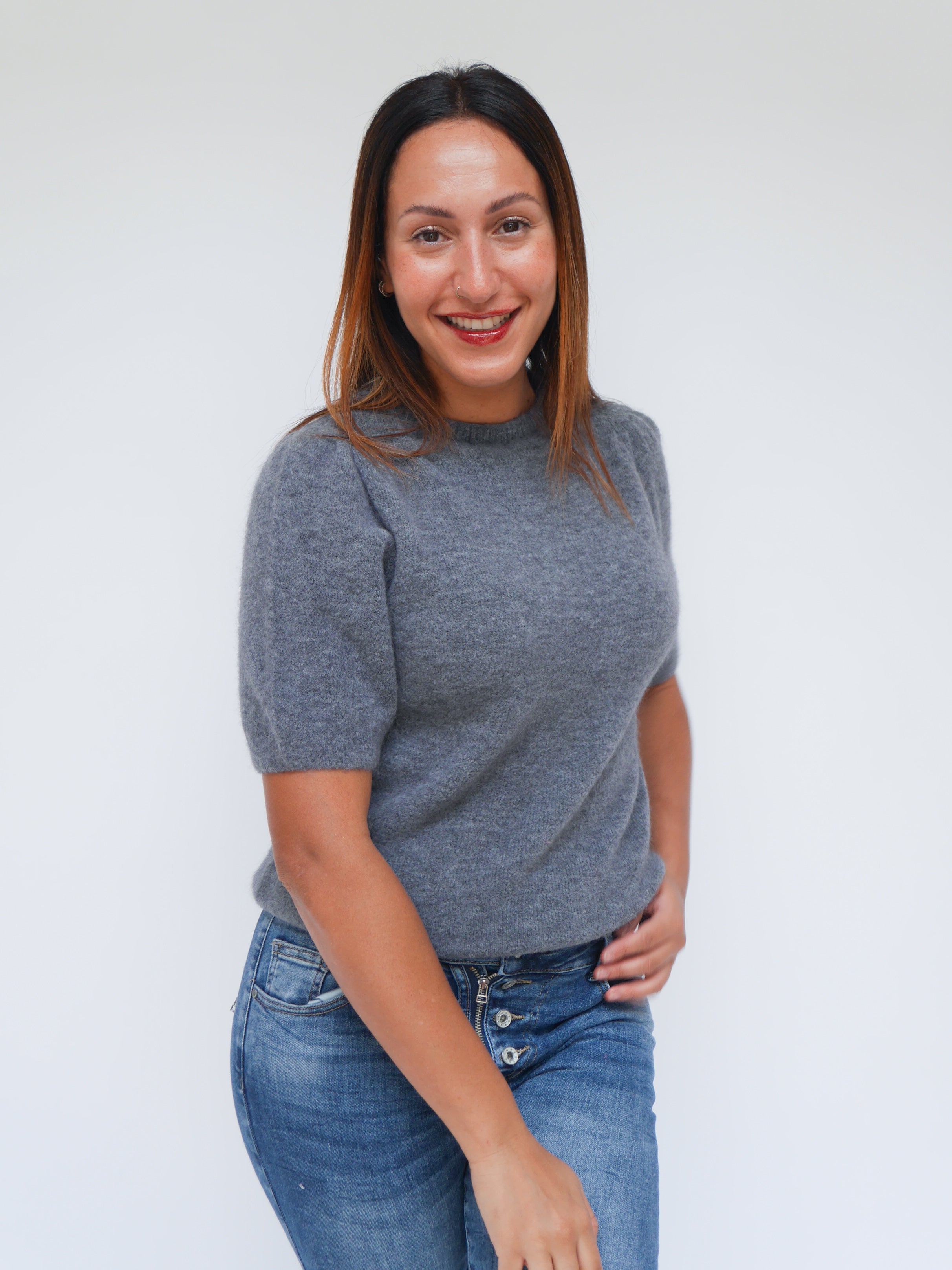 Ellen Alpaca Knit Grey
