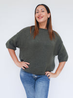Abi Knit Mohair Forest Green
