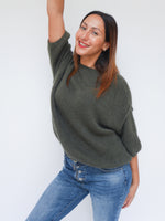 Abi Knit Mohair Forest Green