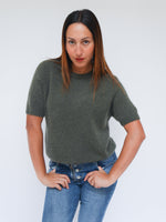 Nina Alpaca Knit Forest Green
