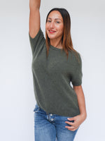 Nina Alpaca Knit Forest Green