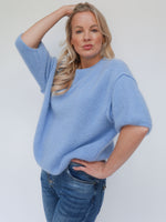 Abi Knit Mohair Baby Blue