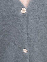 Bobbi Khaki Kid Mohair Cardigan