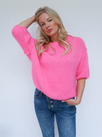 Abi Knit Mohair Raspberry Pink