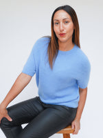 Nina Alpaca Knit French Blue