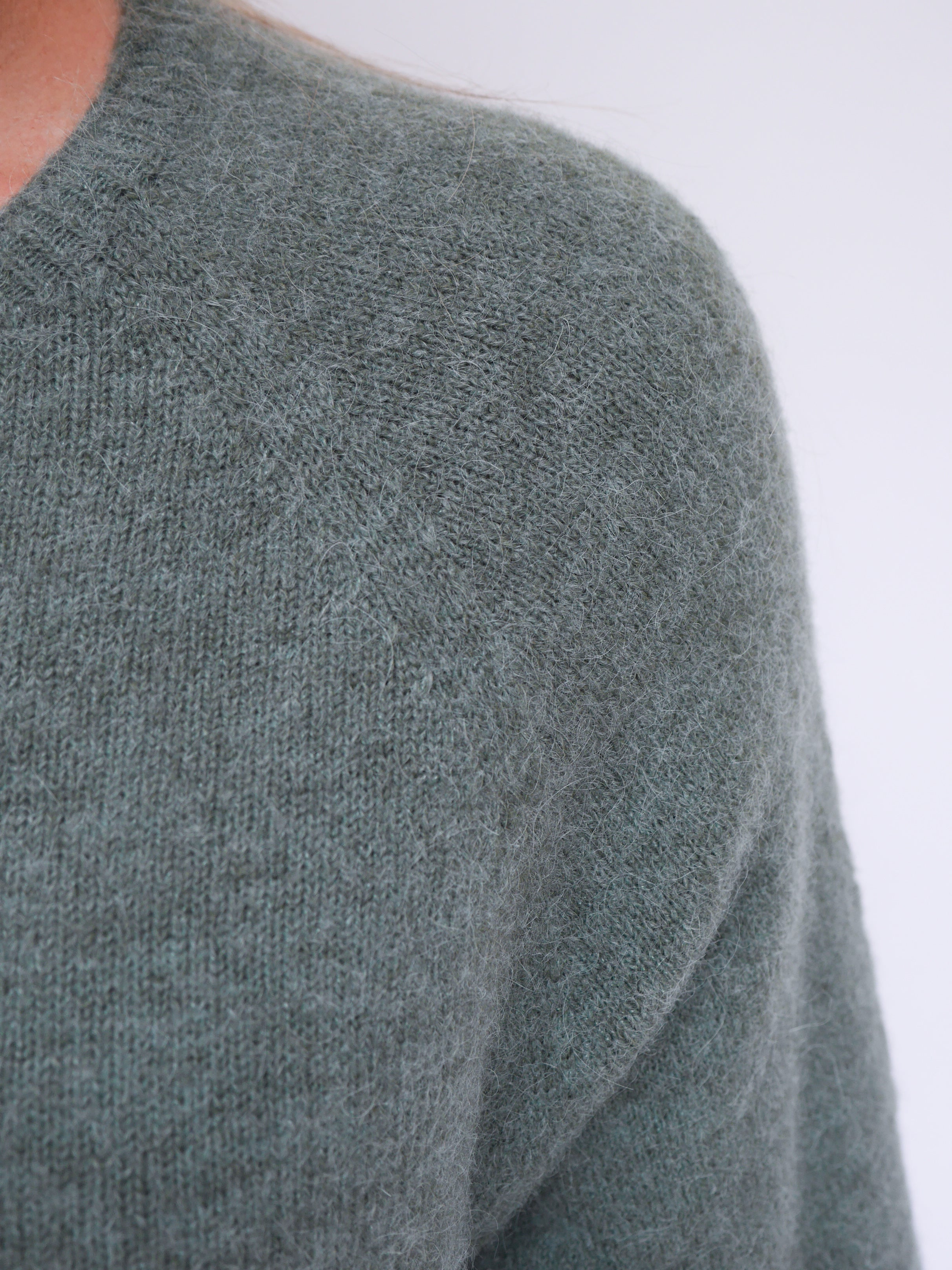 Hattie Alpaca Knit Khaki