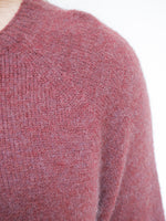 Hattie Alpaca Knit Bordo