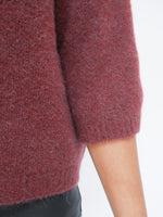 Hattie Alpaca Knit Bordo