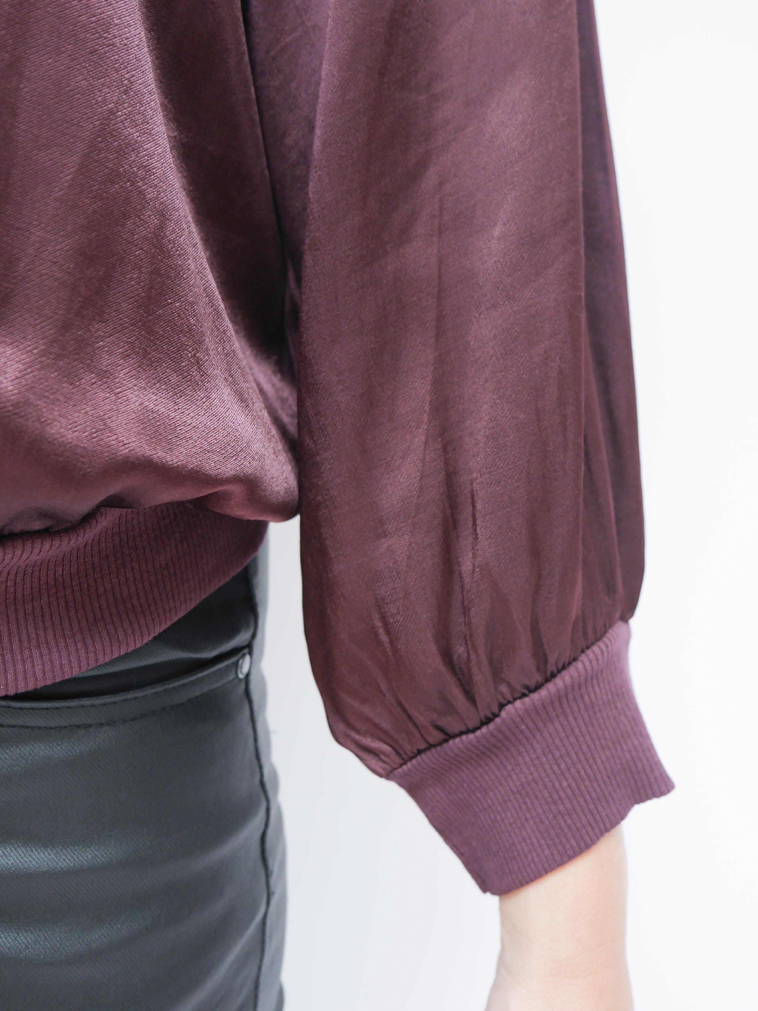 Libby Silk Jacket Plum
