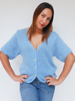 Grace Mohair Cardigan French Blue