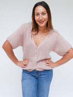 Grace Mohair Cardigan Rose