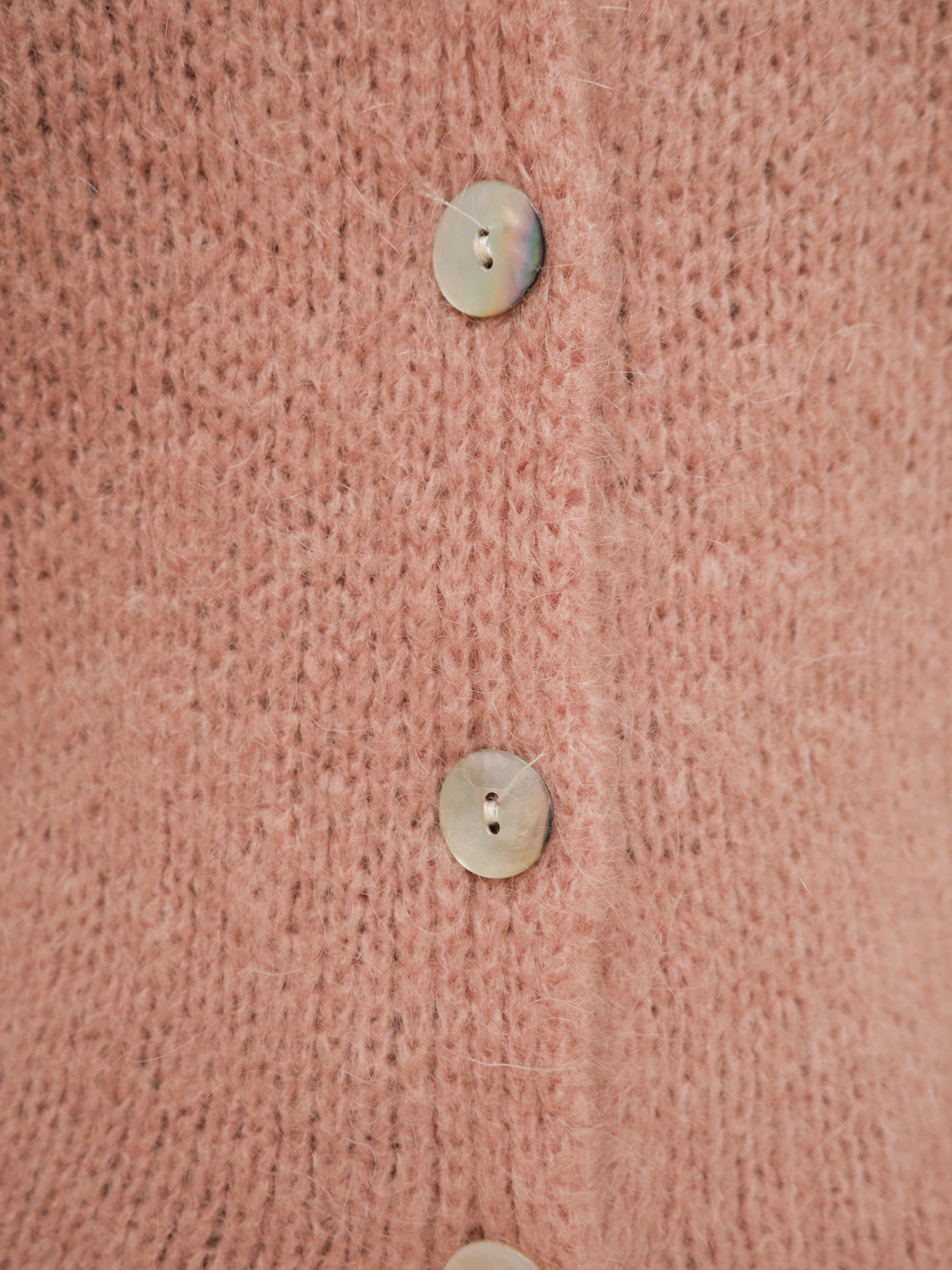 Grace Mohair Cardigan Rose