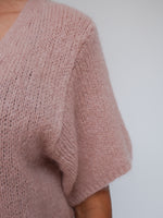 Grace Mohair Cardigan Rose