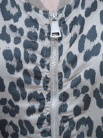 Demi Silk Leopard Bomber Camel