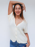 Grace Mohair Cardigan Ivory