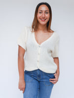 Grace Mohair Cardigan Ivory