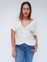 Grace Mohair Cardigan Ivory