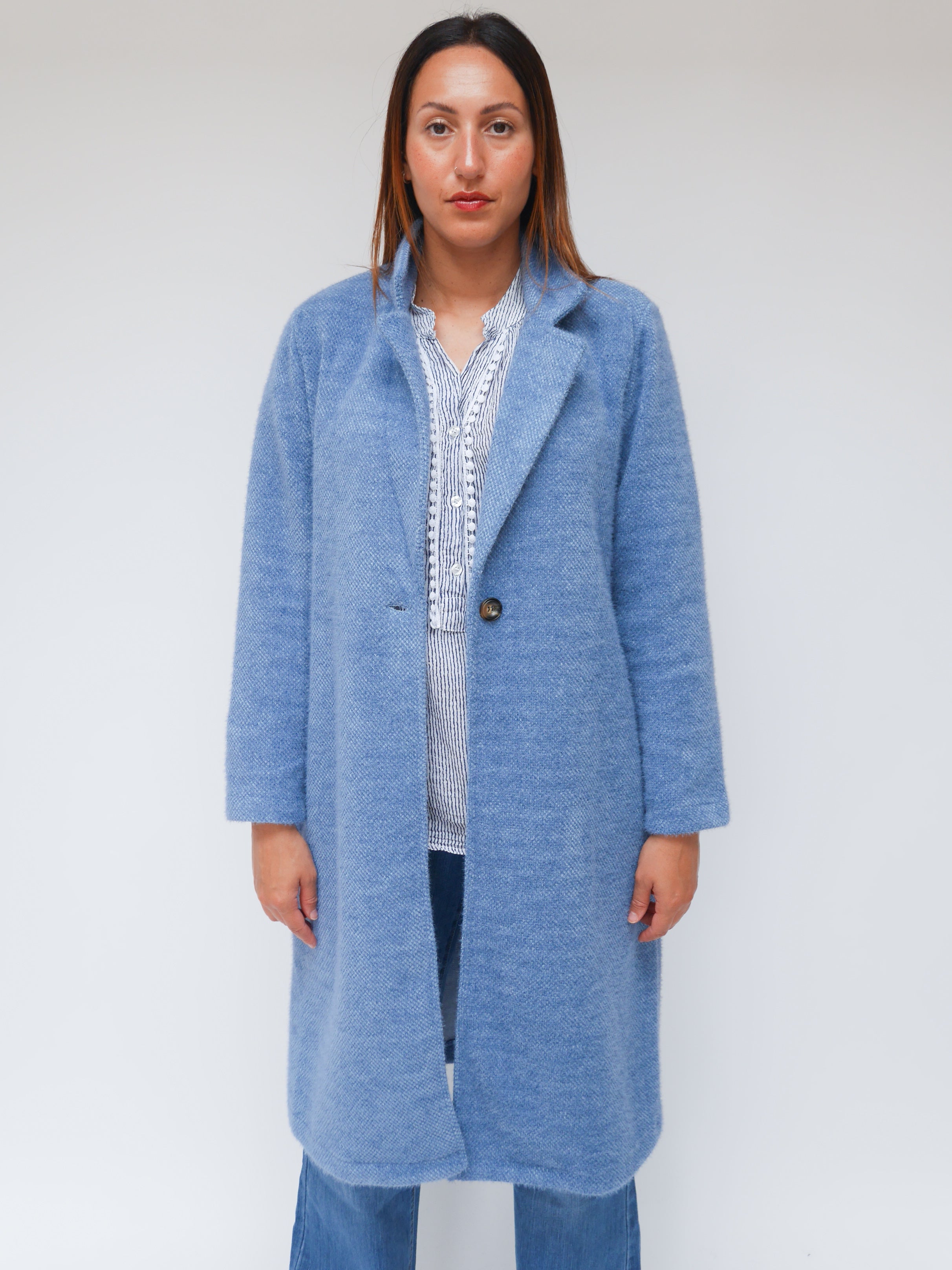 Helena Coat French Blue