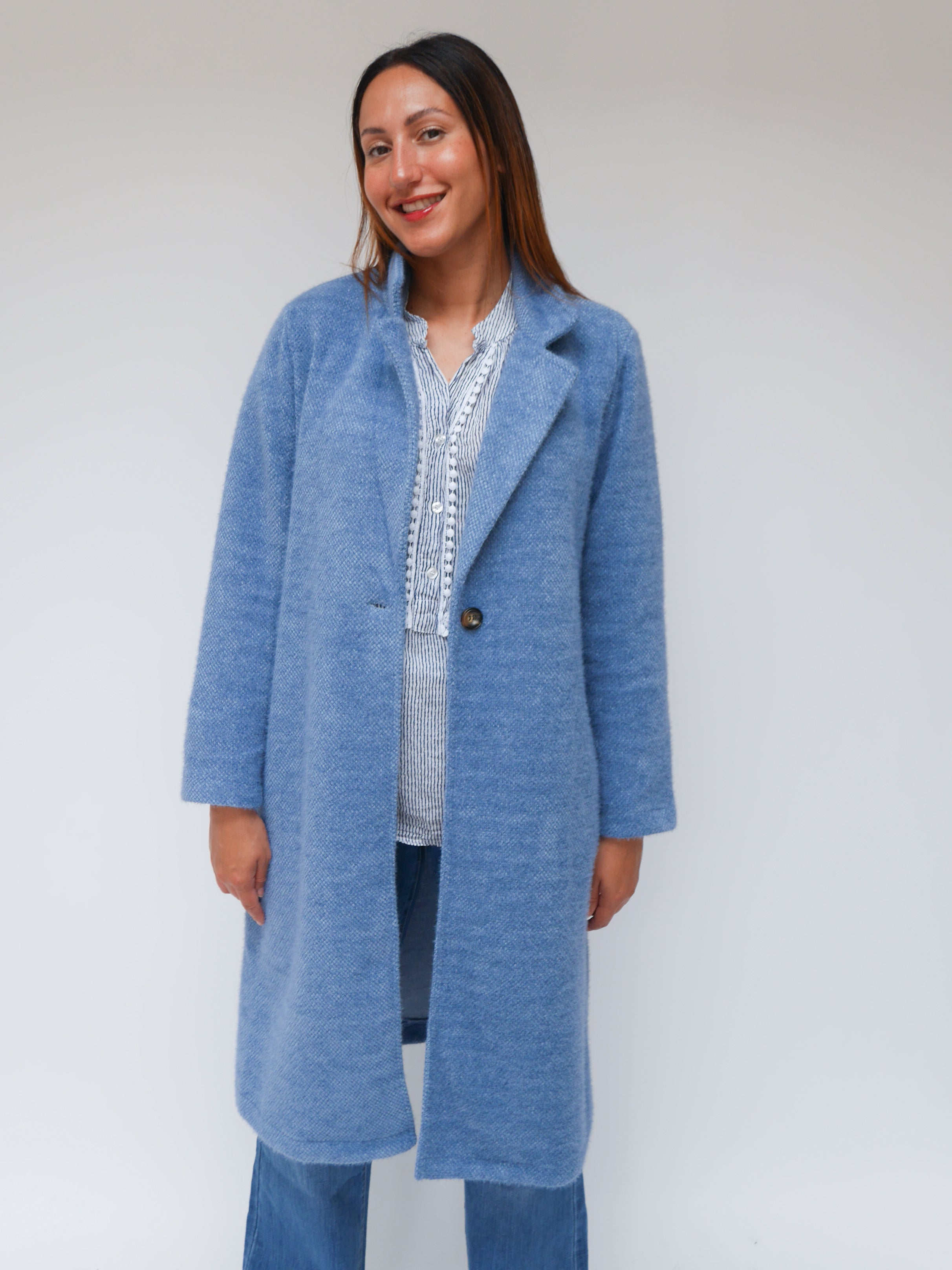 Helena Coat French Blue