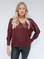 Leonie Blouse Bordo