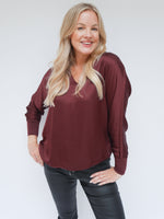 Leonie Blouse Bordo