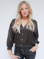 Libby Silk Jacket Chocolate