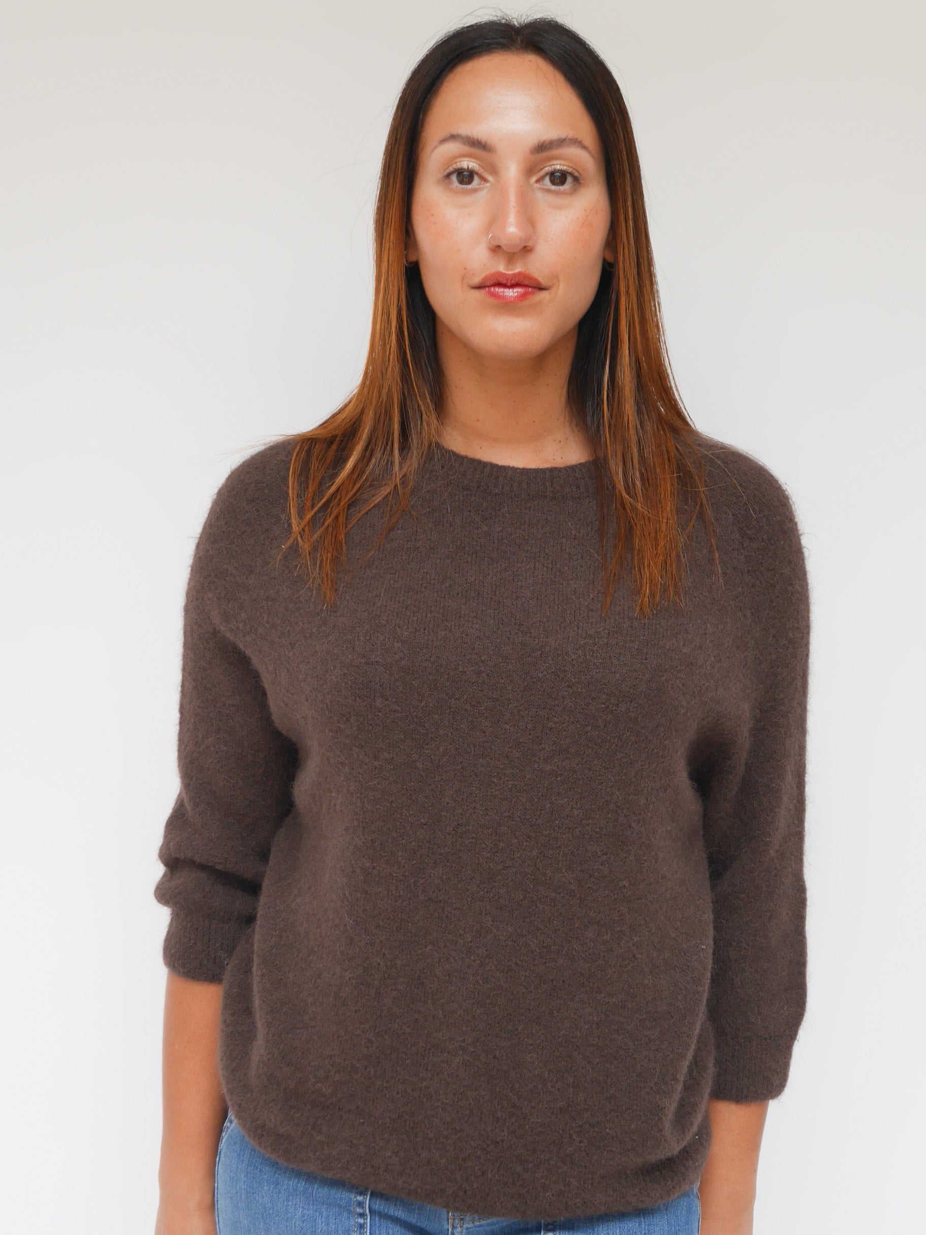 Maddie Alpaca Knit Chocolate