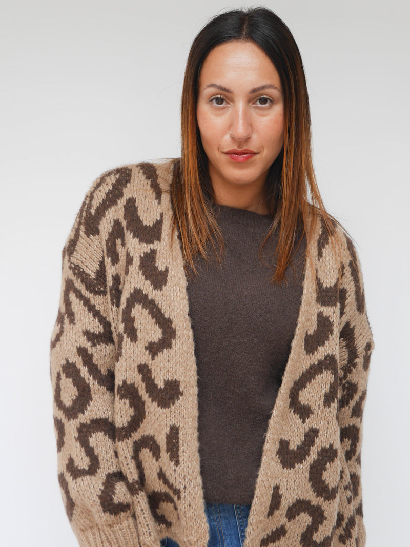 Zoe Leopard Cardigan