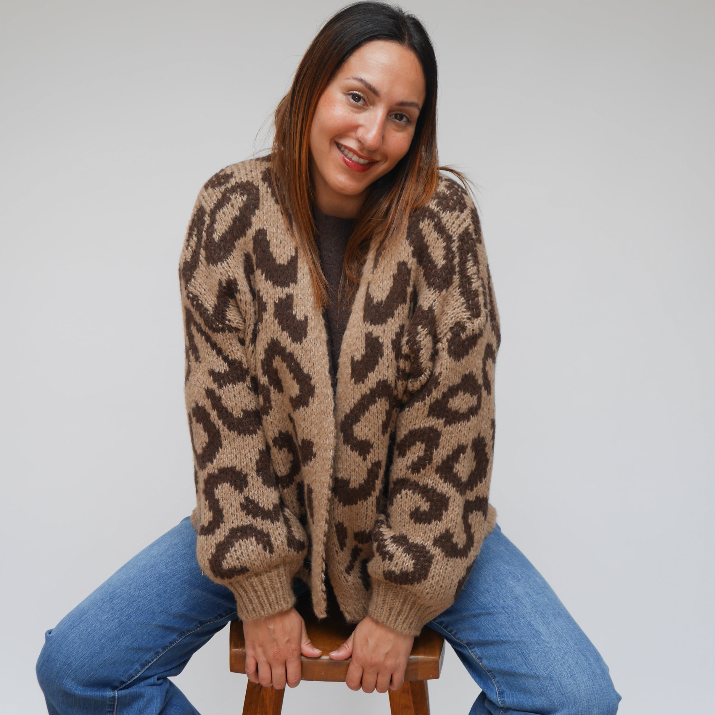 Zoe Leopard Cardigan