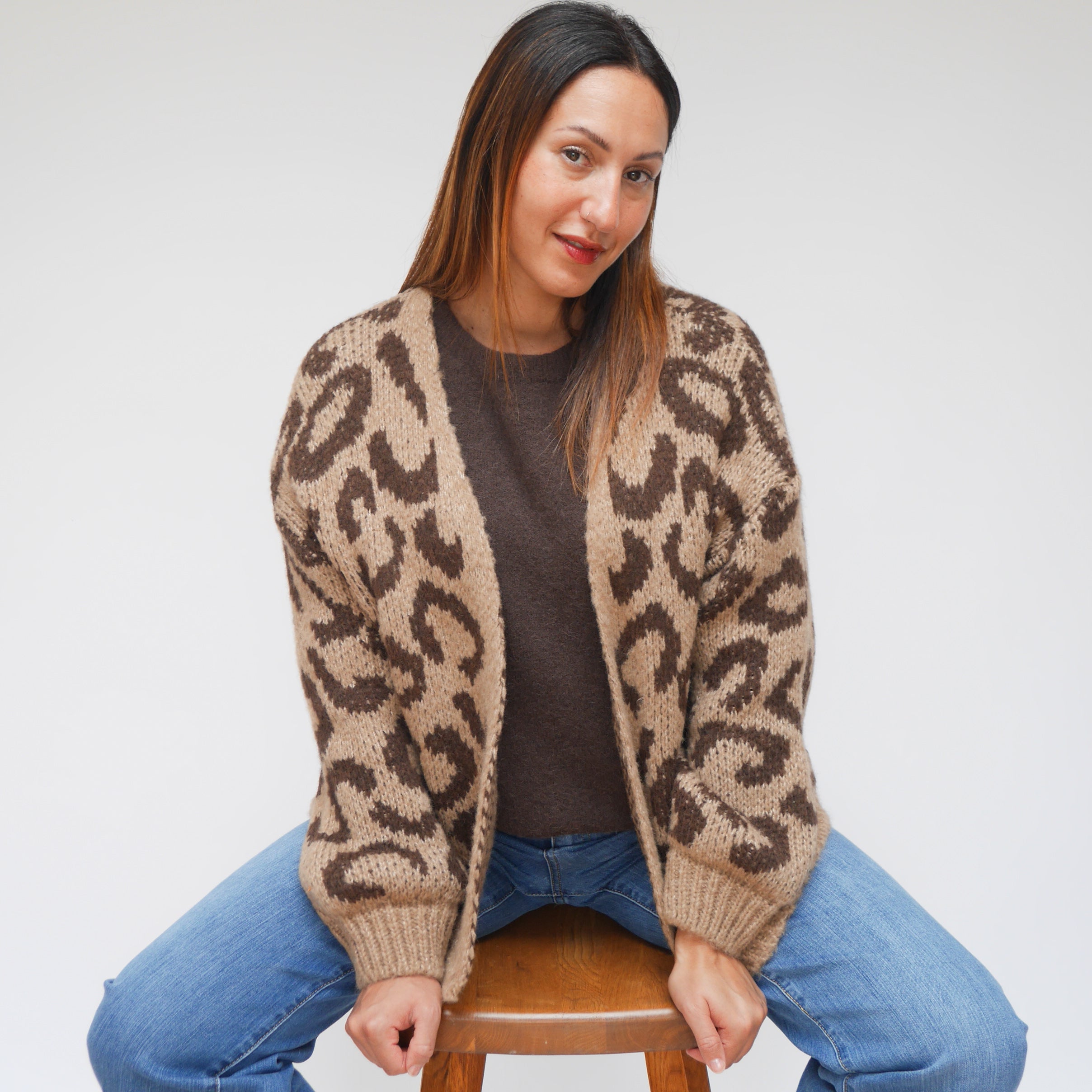 Zoe Leopard Cardigan
