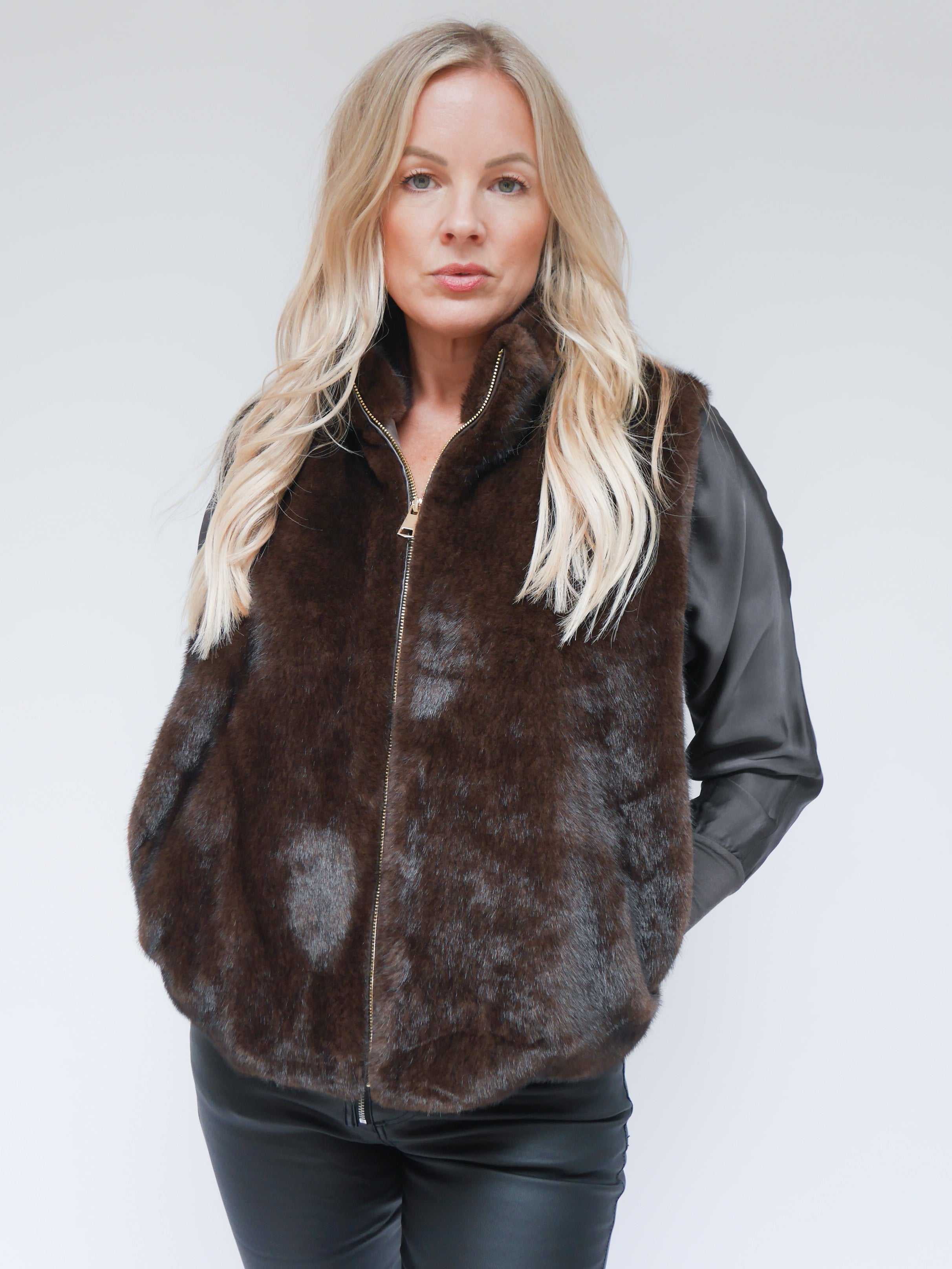 Arabella Gilet Chocolate