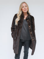 Camilla Faux Fur Coat Chocolate