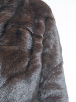 Camilla Faux Fur Coat Chocolate