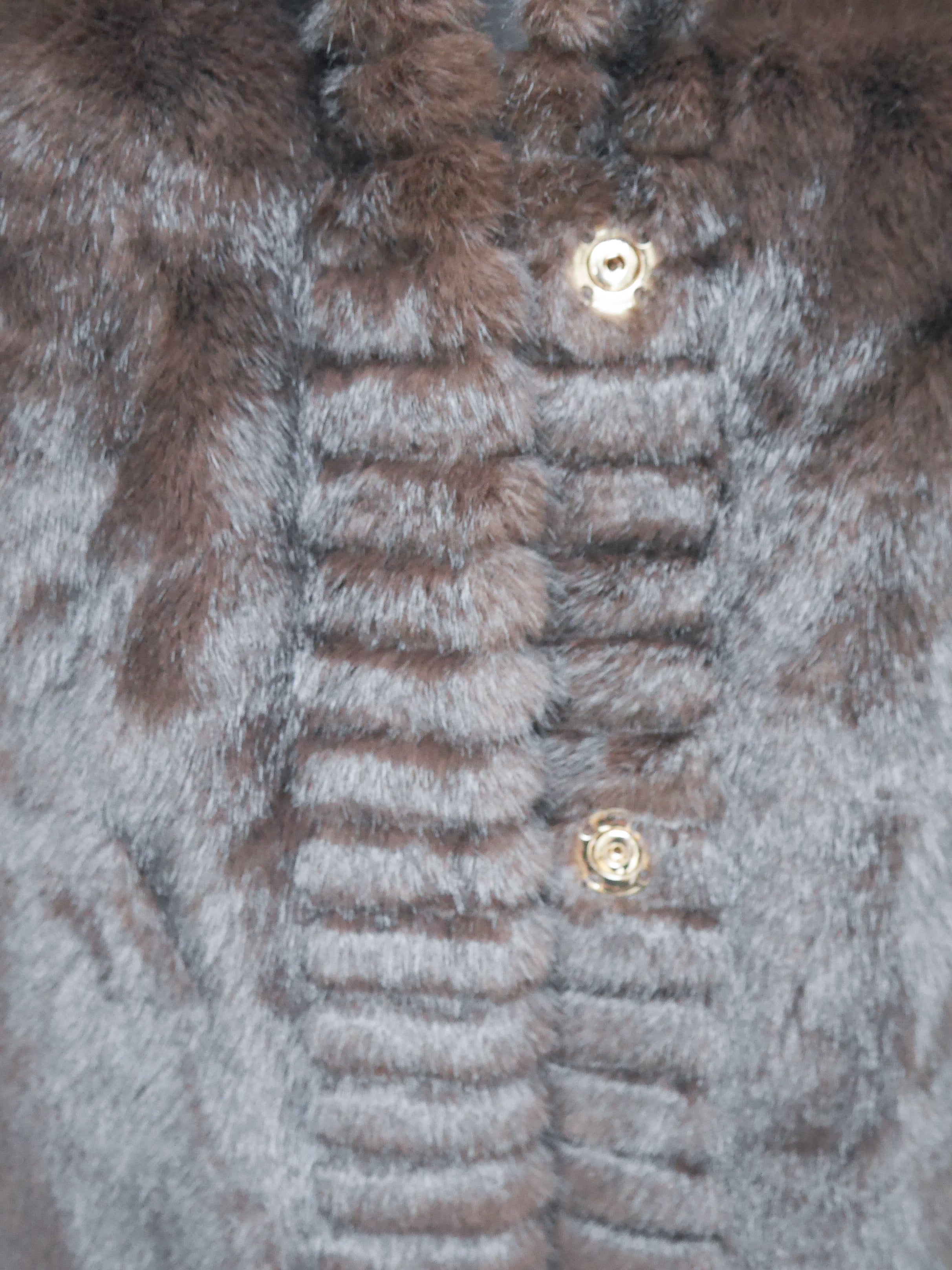 Camilla Faux Fur Coat Chocolate