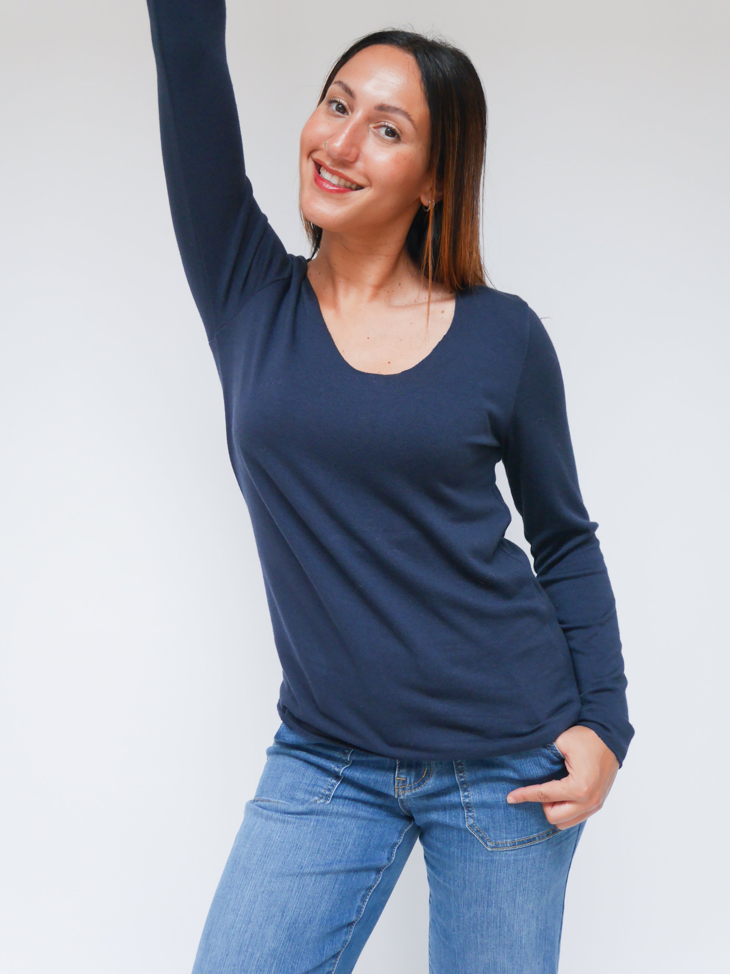 Susie Top Navy