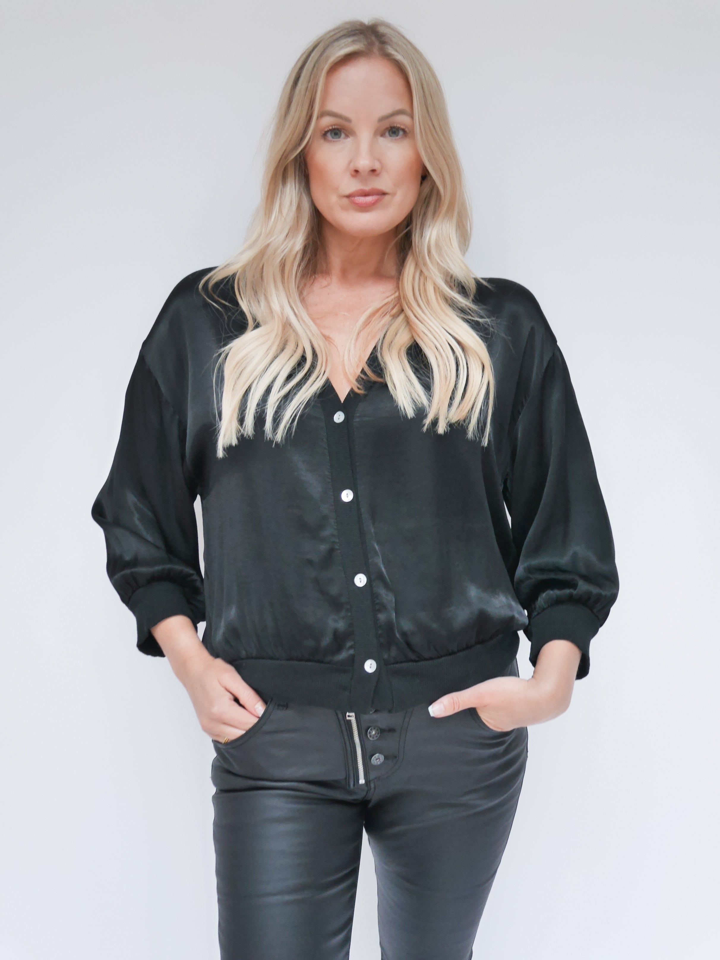 Libby Silk Jacket Black