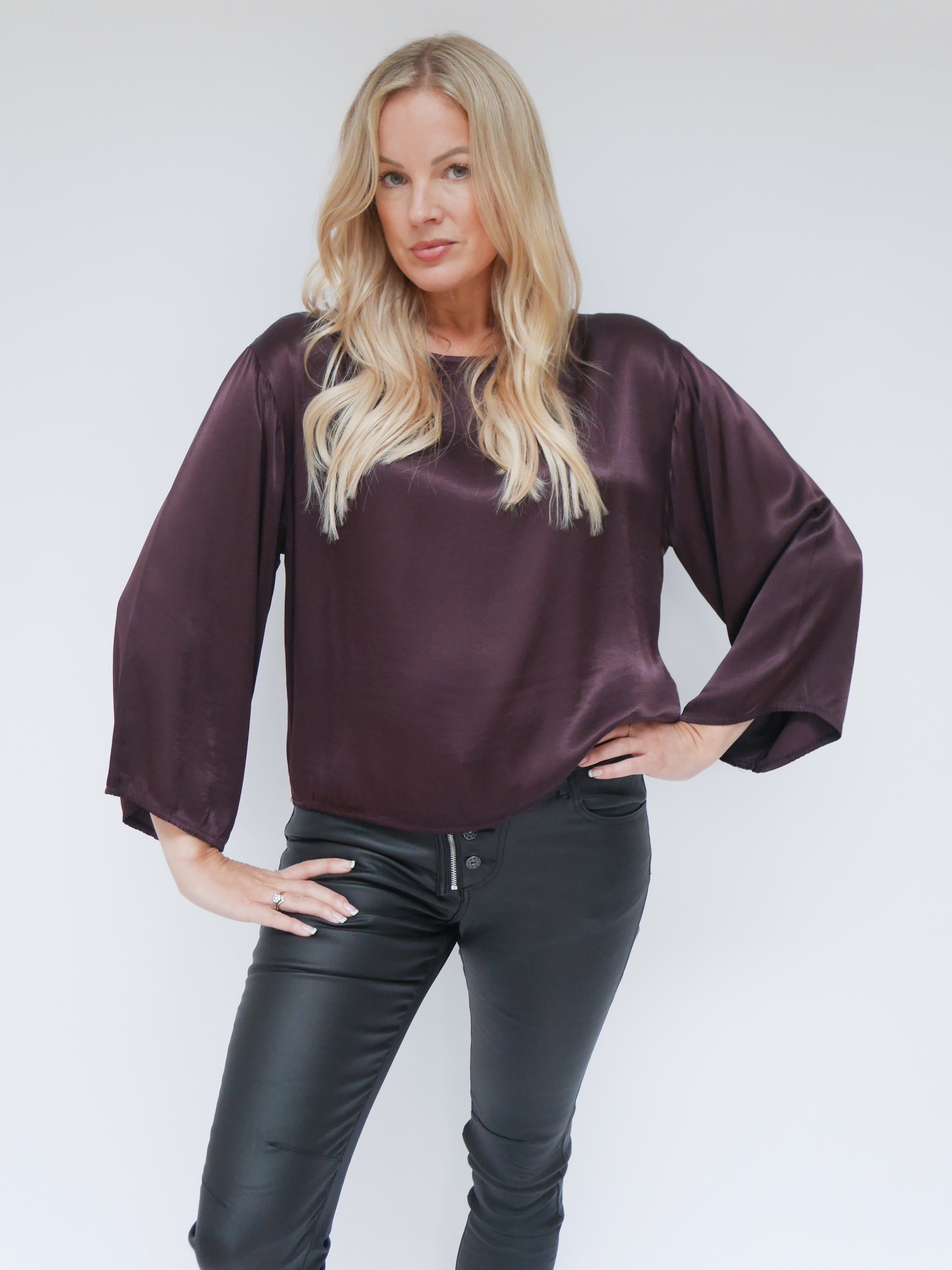Jess Blouse Plum