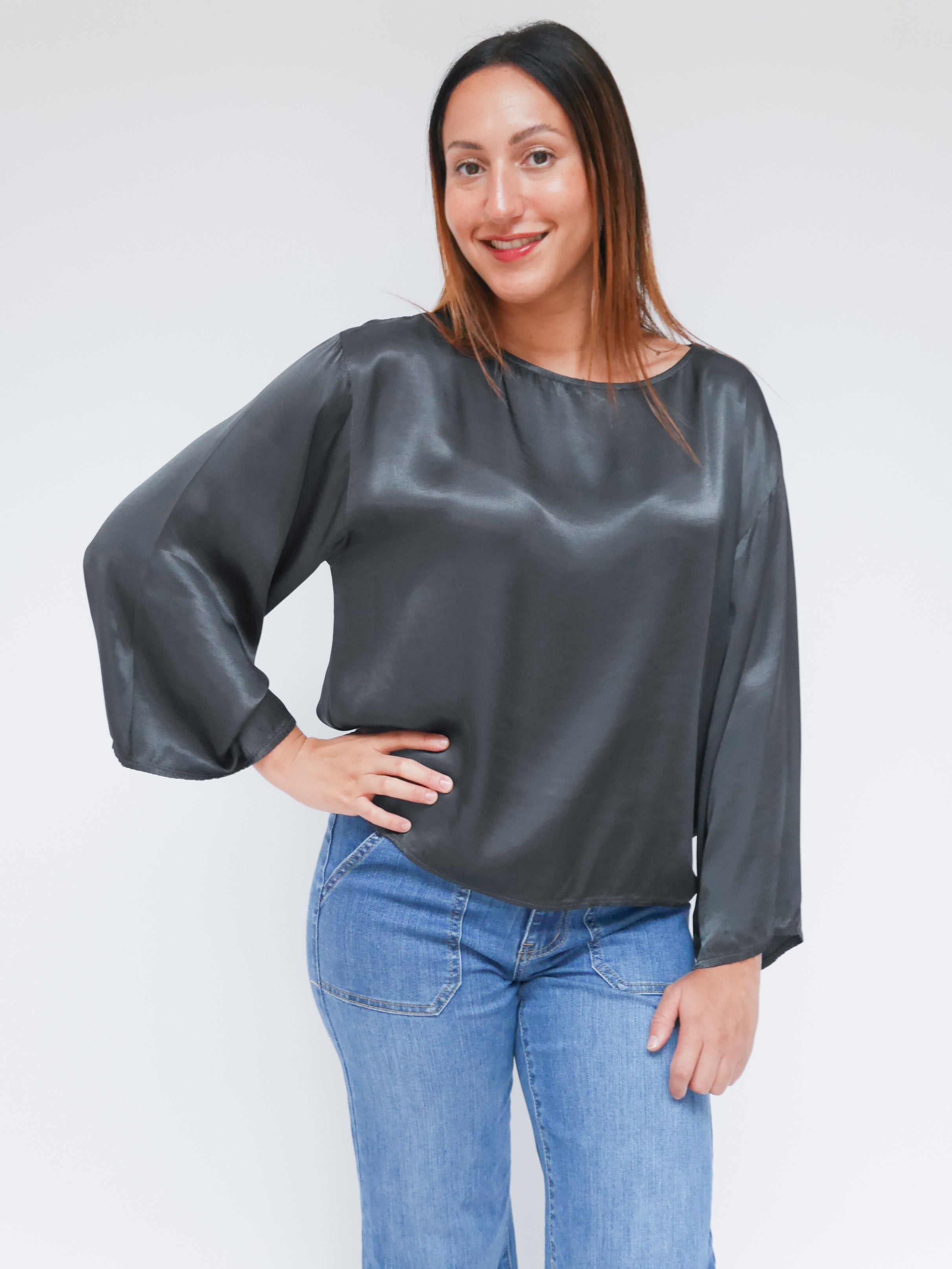 Jess Blouse Slate