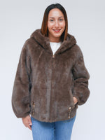 Ella Faux Fur Coat Mocha