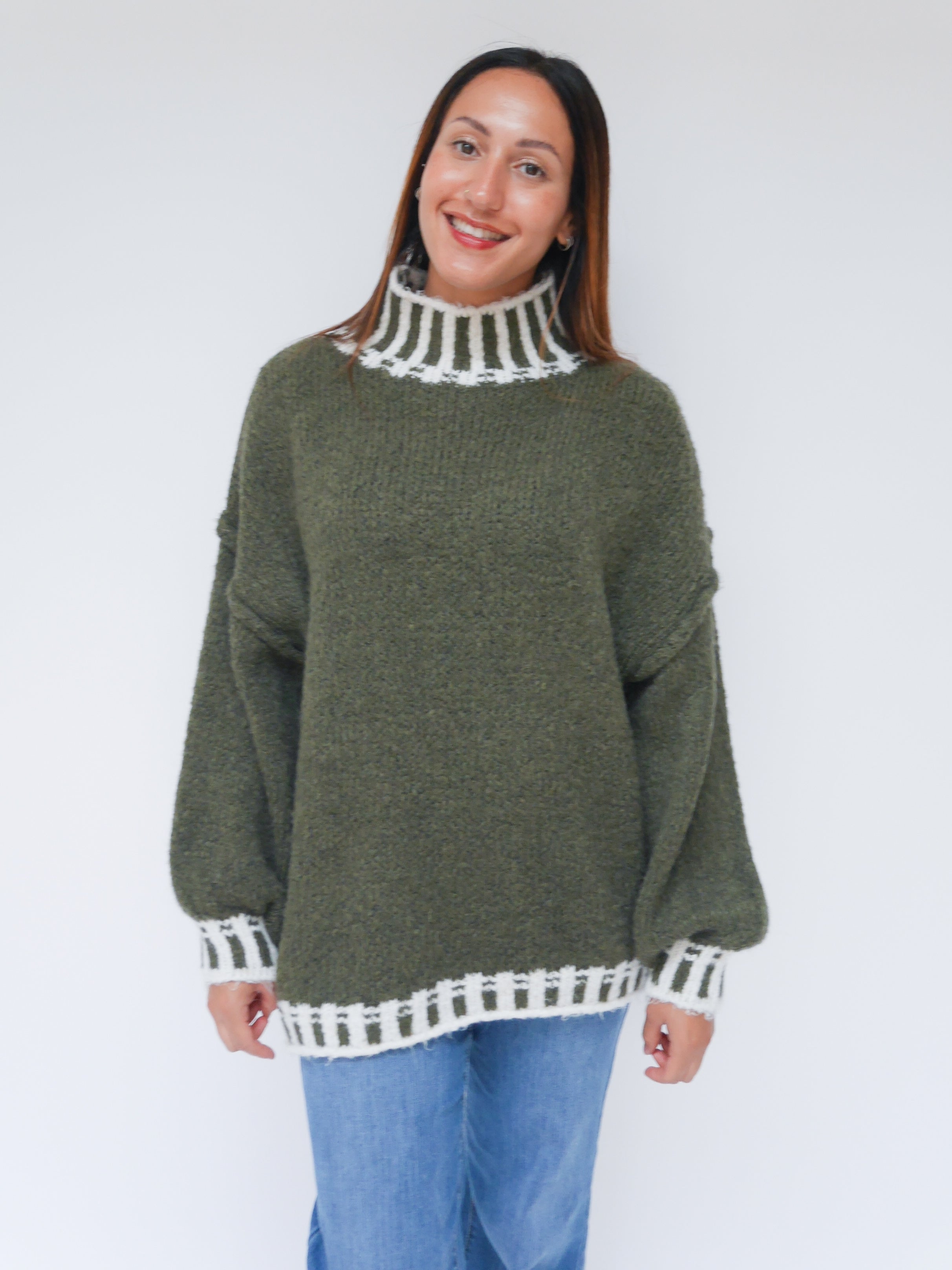 Georgie Knit Forest Green